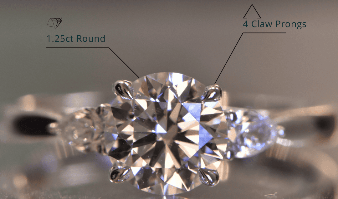 Custom Round Lab Diamond Ring | Personalise Yours