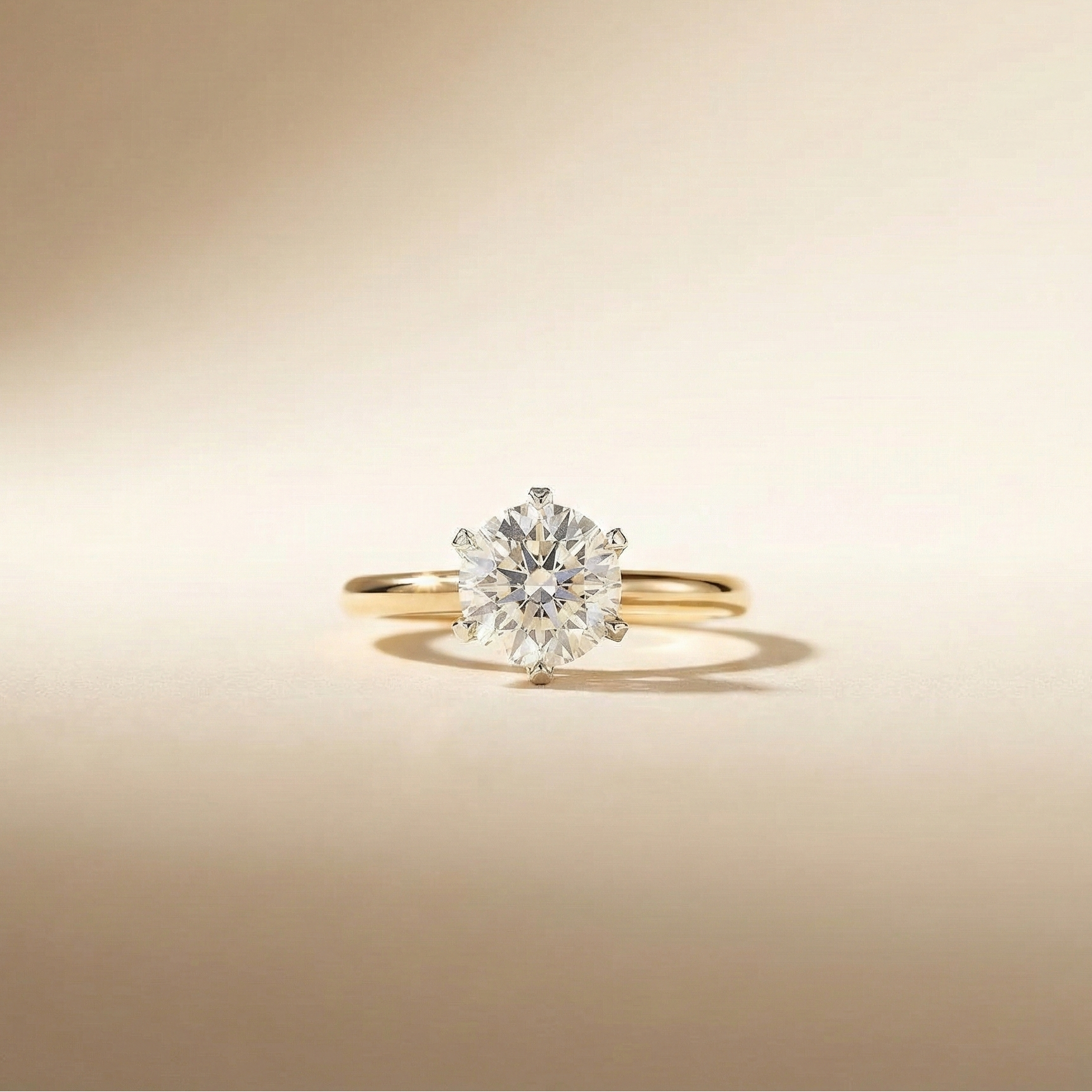 Close-up of prong settings securing a diamond | Diamond Ateliers