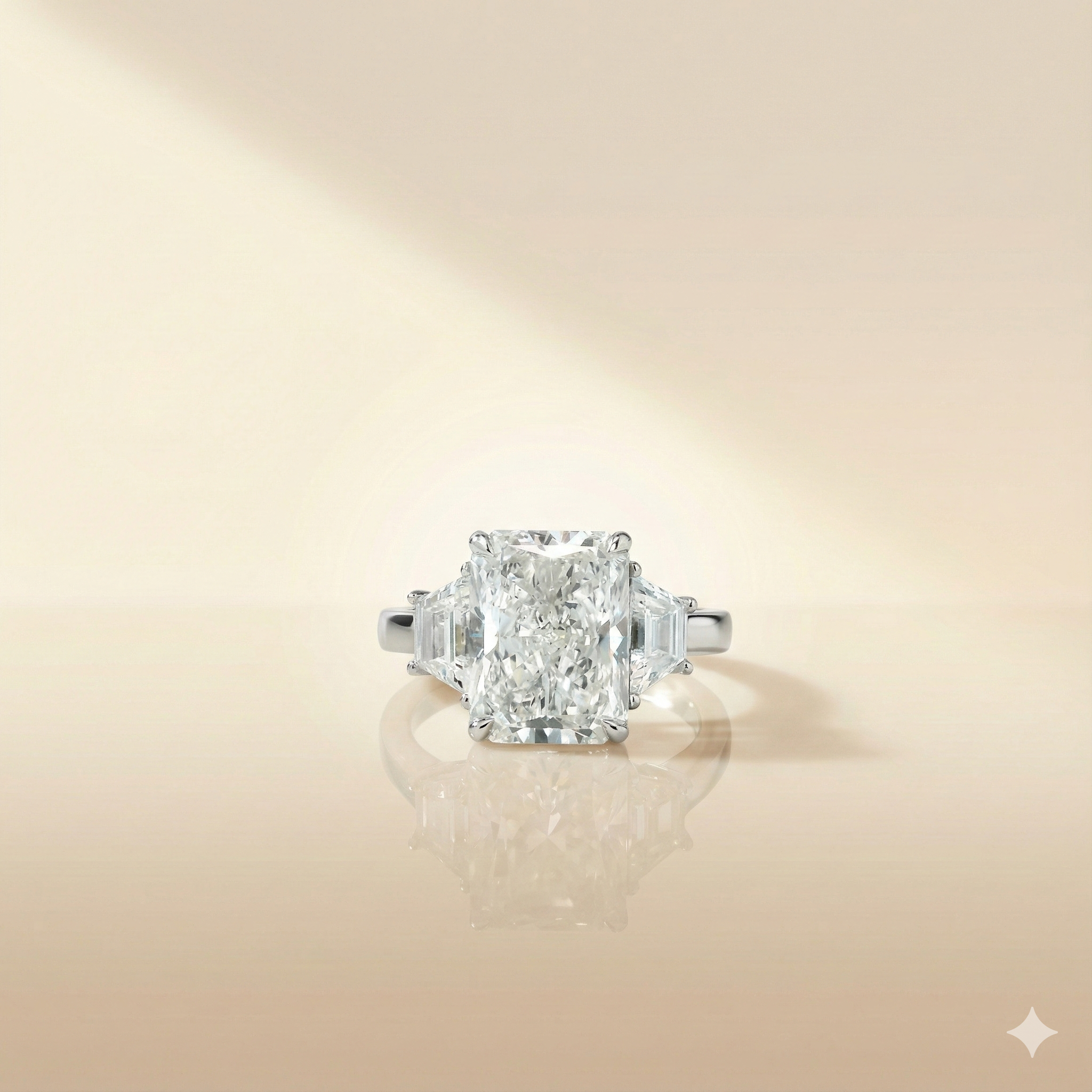 Understated quiet-luxury engagement ring design | Diamond Ateliers