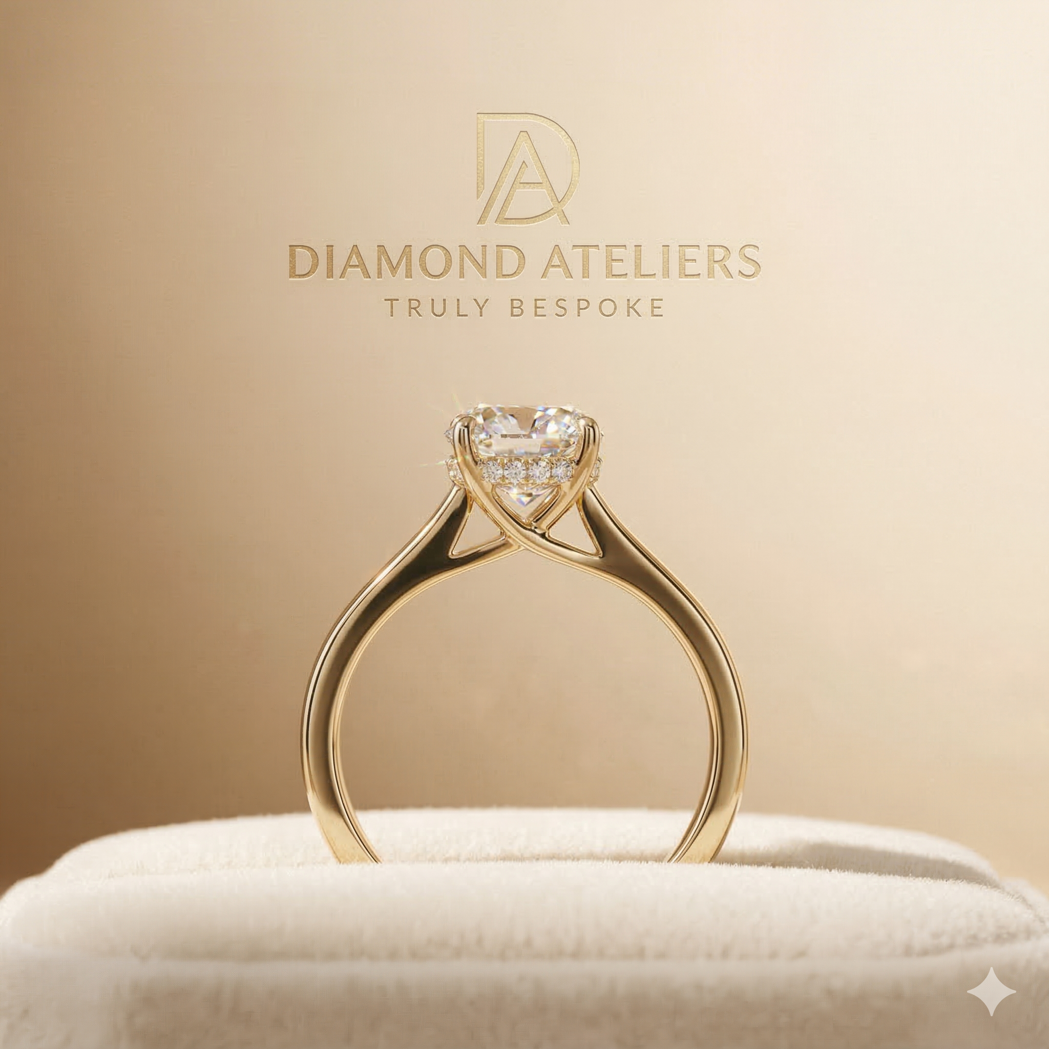 Engagement rings displayed in a Singapore jewellery studio | Diamond Ateliers
