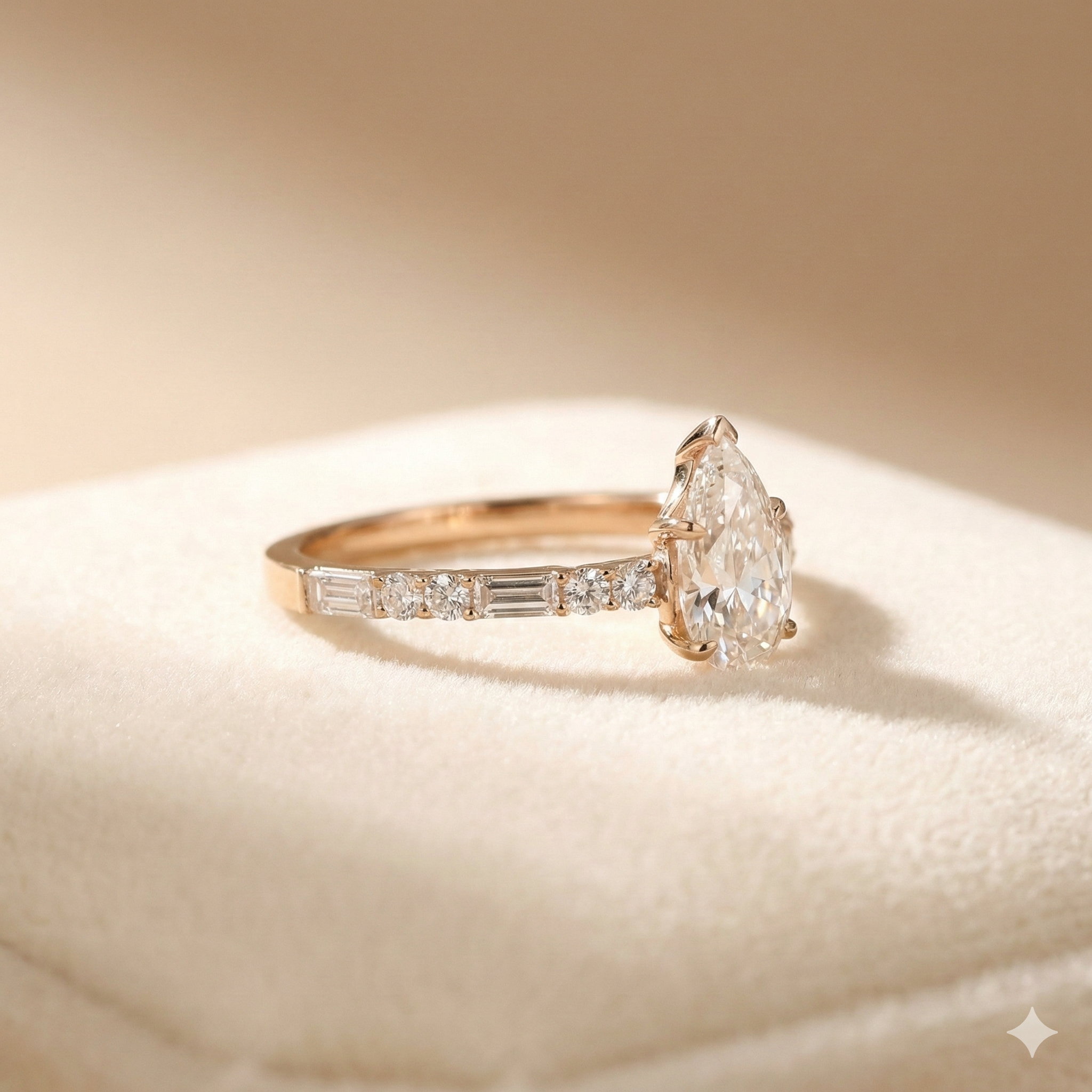 Engagement ring styled to look elevated on a modest budget | Diamond Ateliers
