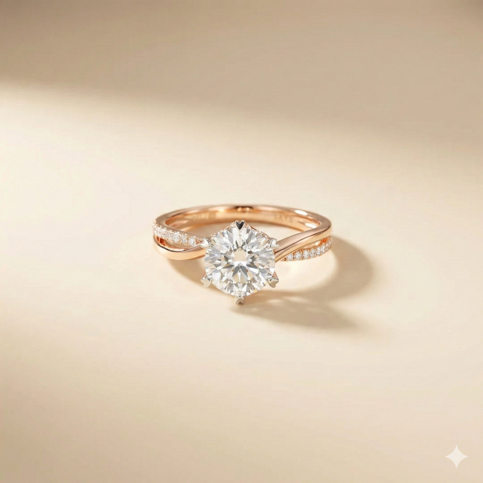 Diamond Ateliers signature twist engagement ring | Diamond Ateliers