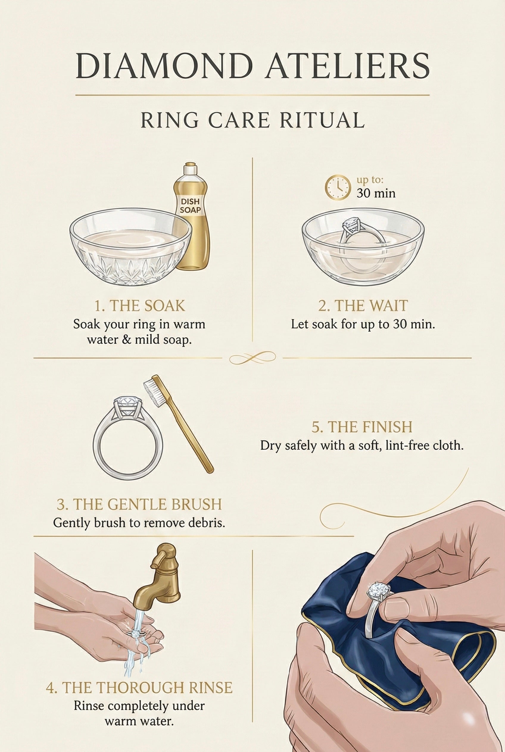 How to Clean Your Diamond Ring at Home (DIY Routine That Actually Works)