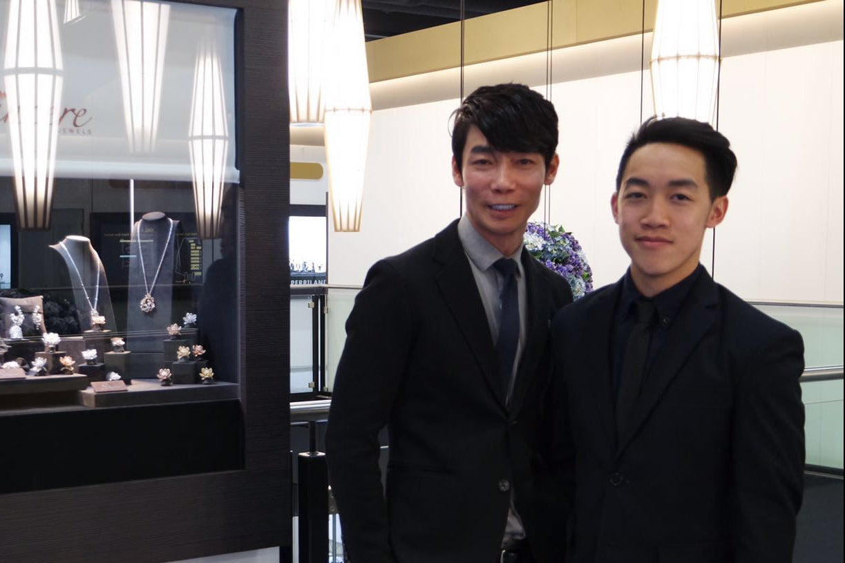 Two men in suits at a jewelry store-diamond ateliers