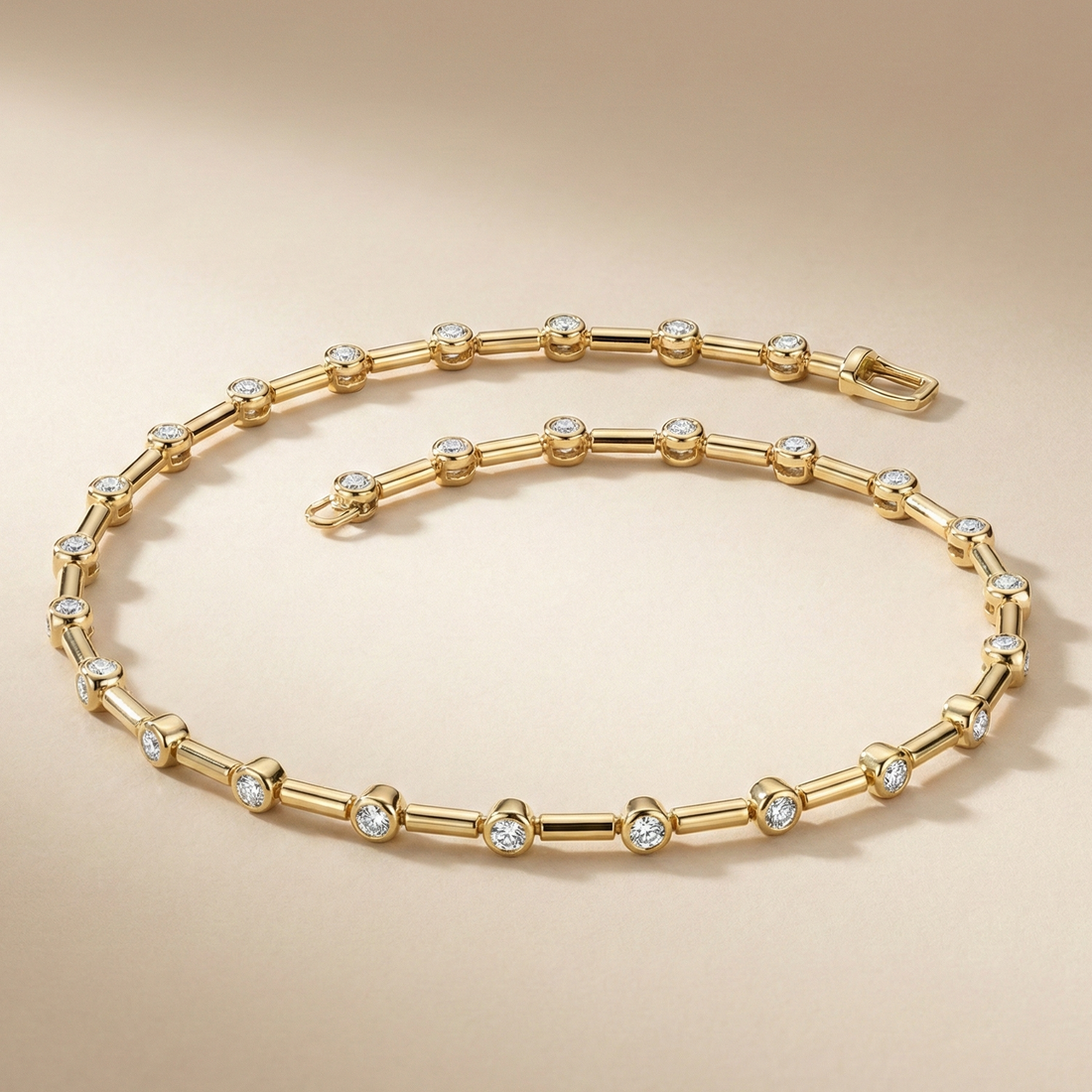 Tennis bracelet shown as design inspiration