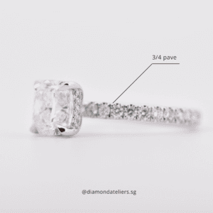 Cushion cut diamond with a modern twist