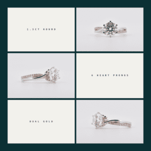 A beautifully crafted custom engagement ring design