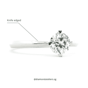 Lab diamond engagement ring